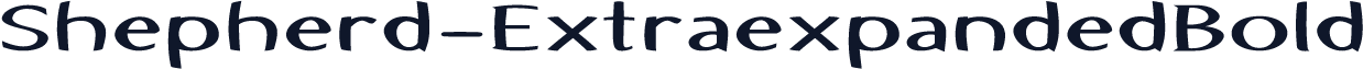 Shepherd-ExtraexpandedBold