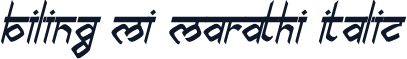 biling mi marathi Italic