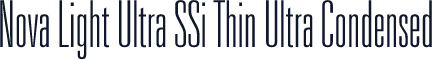 Nova Light Ultra SSi Thin Ultra Condensed