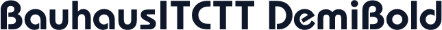 BauhausITCTT DemiBold