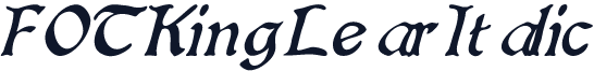 FOTKingLearItalic