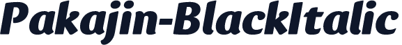 Pakajin-BlackItalic