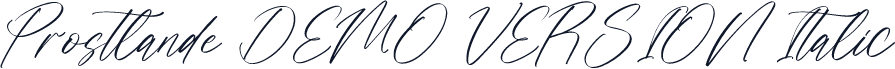 Prostlande DEMO VERSION Italic