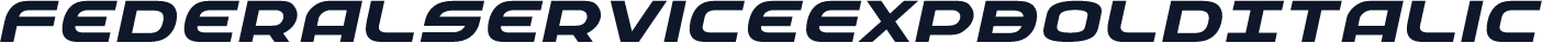 FederalServiceExpBoldItalic
