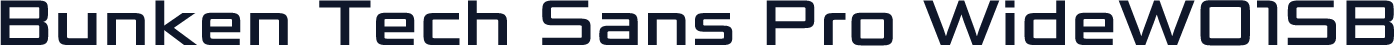 Bunken Tech Sans Pro WideW01SB