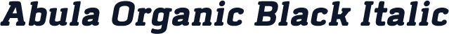 Abula Organic Black Italic