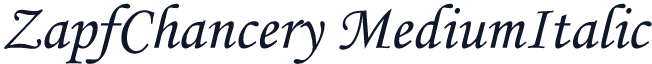 ZapfChancery MediumItalic