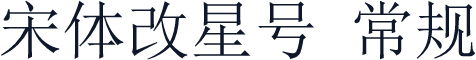 宋体改星号 常规