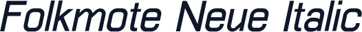 Folkmote Neue Italic