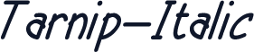 Tarnip-Italic