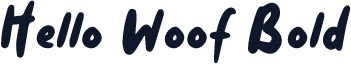 Hello Woof Bold