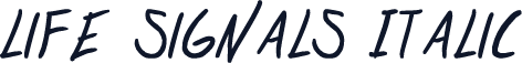 life signals Italic