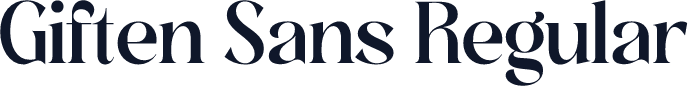 Giften Sans Regular