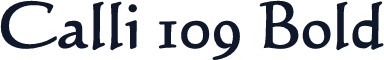 Calli 109 Bold
