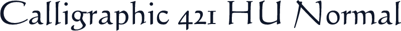 Calligraphic 421 HU Normal