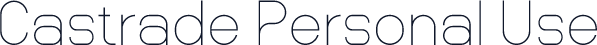 Castrade Personal Use