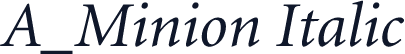 A_Minion Italic