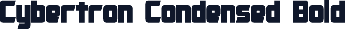Cybertron Condensed Bold