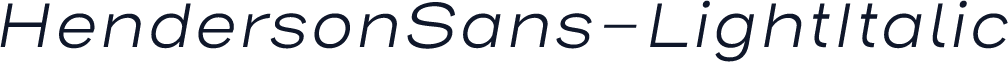 HendersonSans-LightItalic