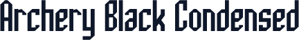 Archery Black Condensed