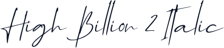 High Billion 2 Italic