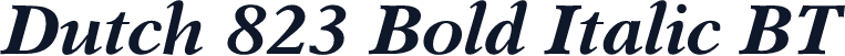 Dutch 823 Bold Italic BT
