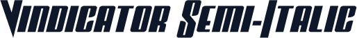 Vindicator Semi-Italic