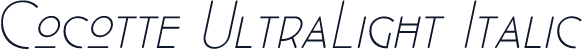 Cocotte UltraLight Italic