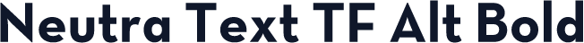 Neutra Text TF Alt Bold