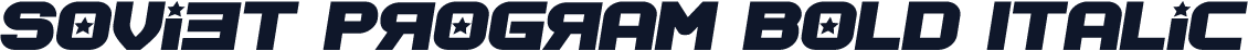 Soviet Program Bold Italic