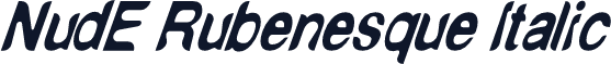 NudE Rubenesque Italic