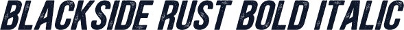 Blackside Rust Bold Italic