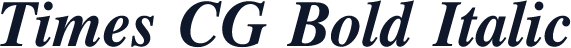 Times CG Bold Italic