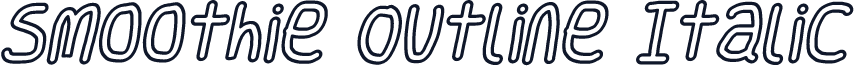 Smoothie Outline Italic