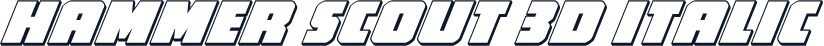 Hammer Scout 3D Italic