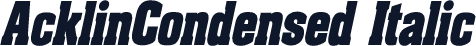 AcklinCondensed Italic