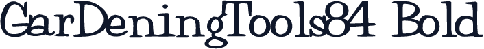 GarDeningTools84 Bold
