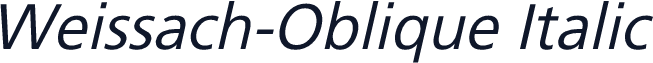 Weissach-Oblique Italic