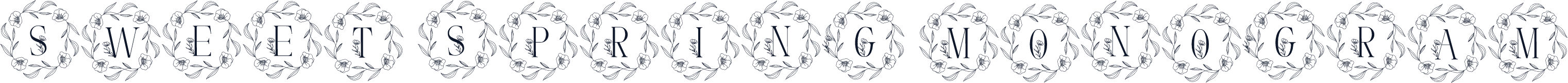 Sweet Spring Monogram