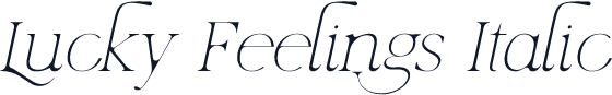Lucky Feelings Italic