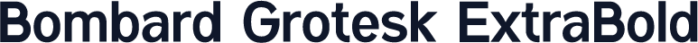 Bombard Grotesk ExtraBold