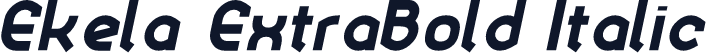 Ekela ExtraBold Italic