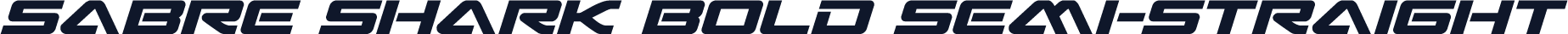 Sabre Shark Bold Semi-Straight