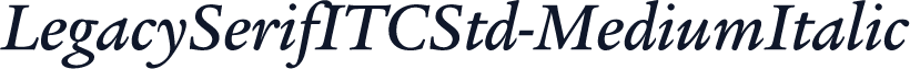 LegacySerifITCStd-MediumItalic