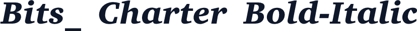 Bits_ Charter Bold-Italic