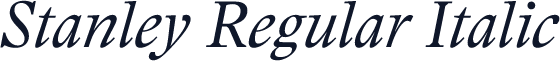 Stanley Regular Italic