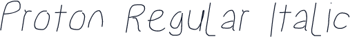 Proton Regular Italic