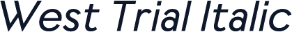 West Trial Italic