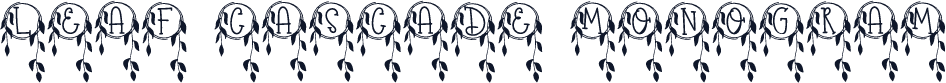 Leaf Cascade Monogram