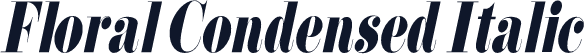 Floral Condensed Italic
